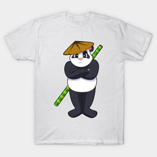 Panda at Stick fight Martial arts T-Shirt